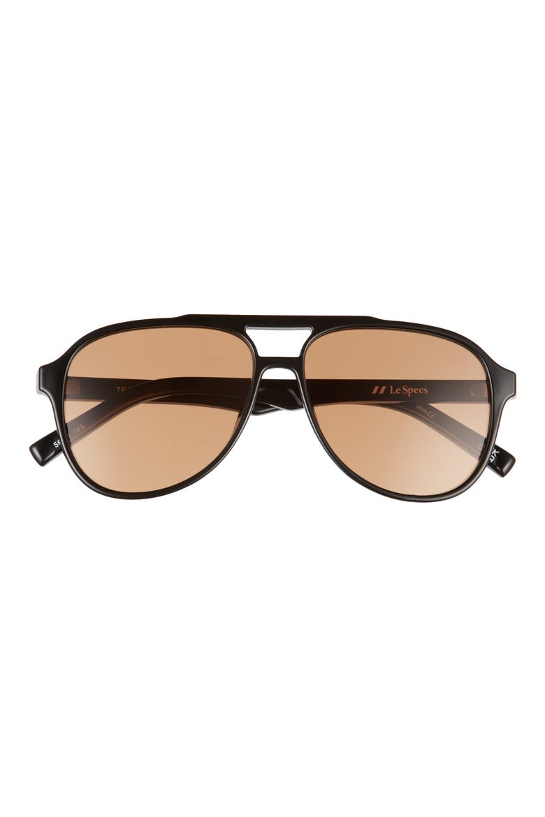 Tragic Magic 56mm Aviator Sunglasses, Main, color, BLACK / TAN TINT