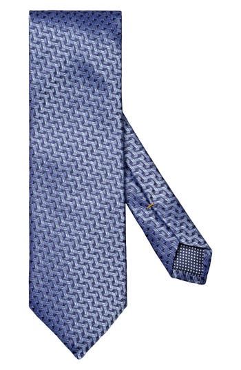 Eton Geometric Pattern Silk Tie