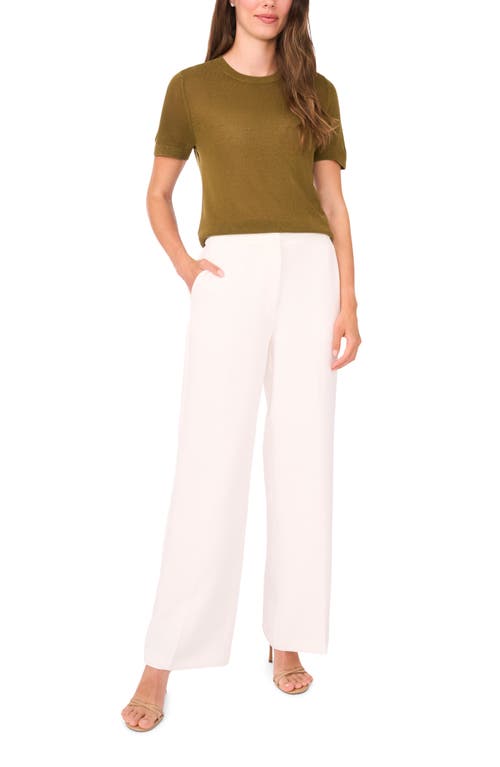 Halogen ® Short Sleeve Sweater In Green