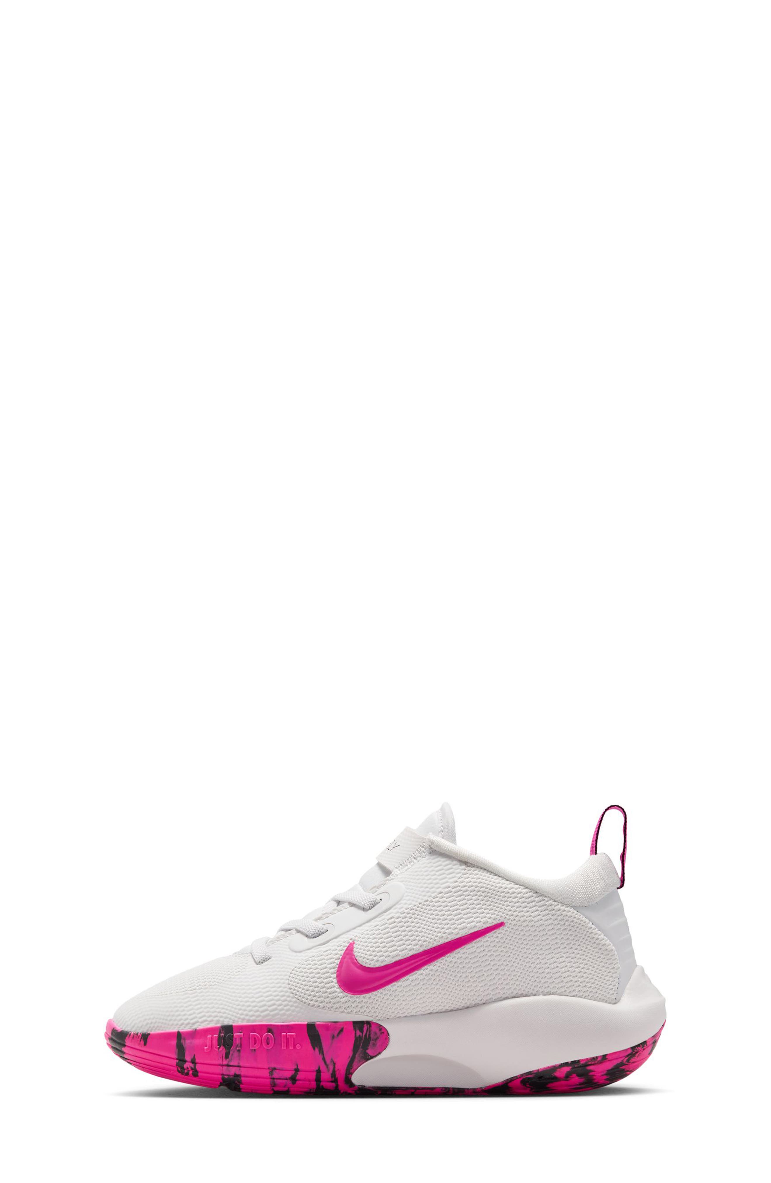 Nike IsoFly Basketball Shoe, Alternate, color, Platinum Tint/ Black/ Fuchsia