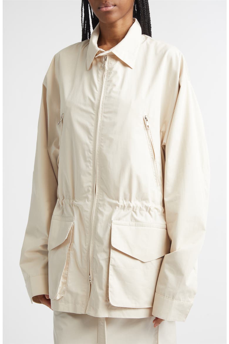 Water Repellent Cotton Field Jacket, Alternate, color, IVORY SUIT