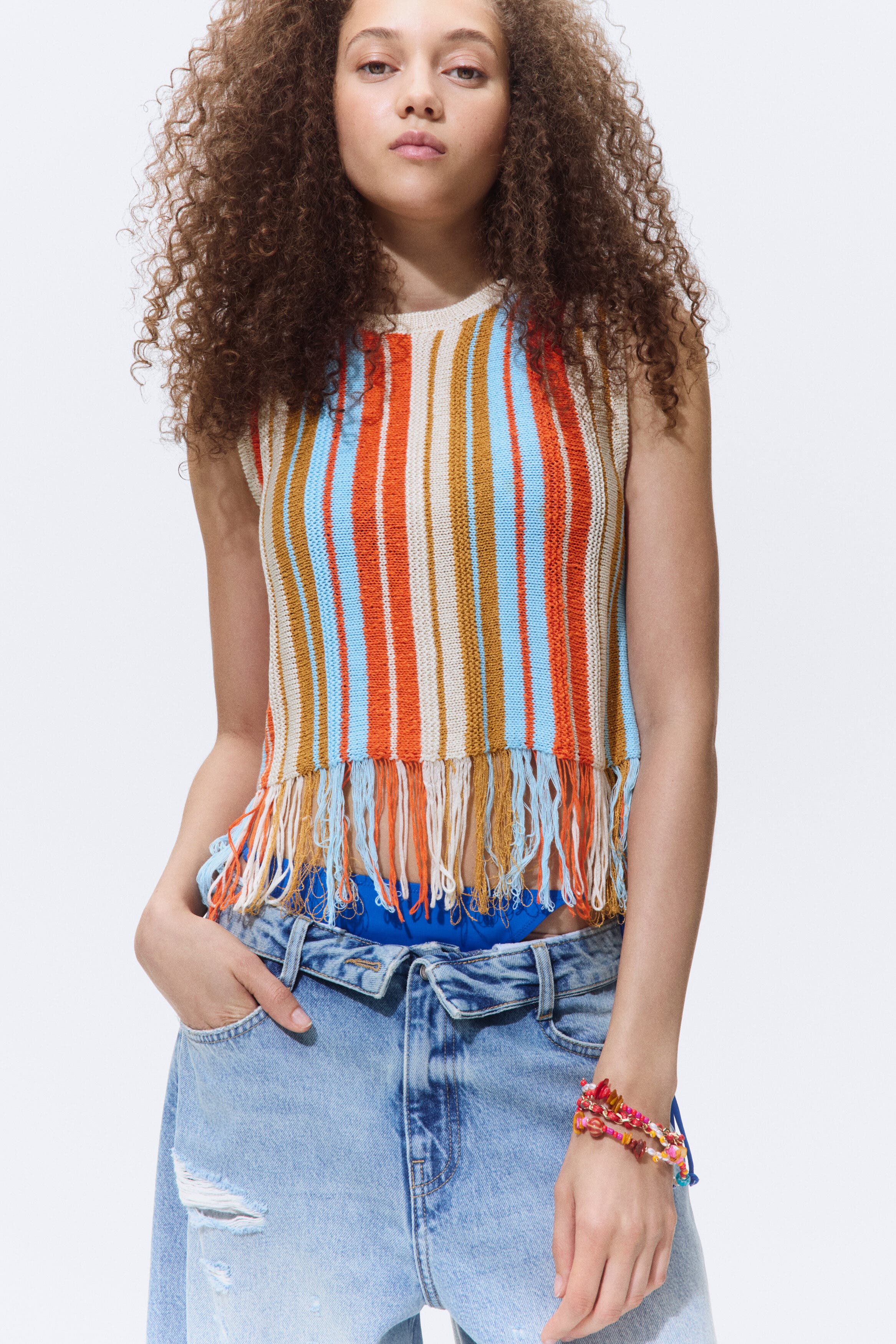 selected Orange/striped