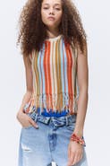 H&M Fringed Knitted Top