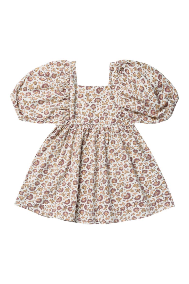 Brea Floral Cotton Dress, Main, color, IVORY