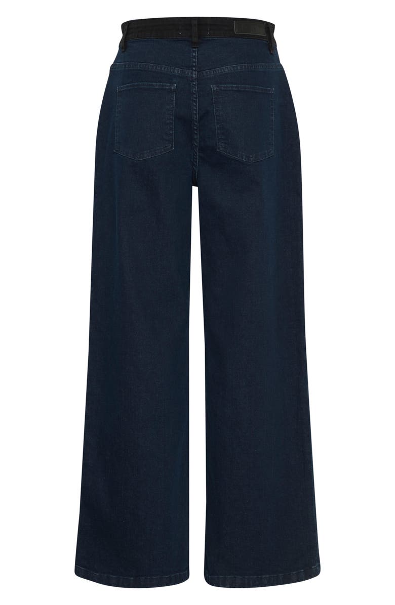 ICHI Litzy Wide Leg Jeans, Alternate, color, Dark Blue