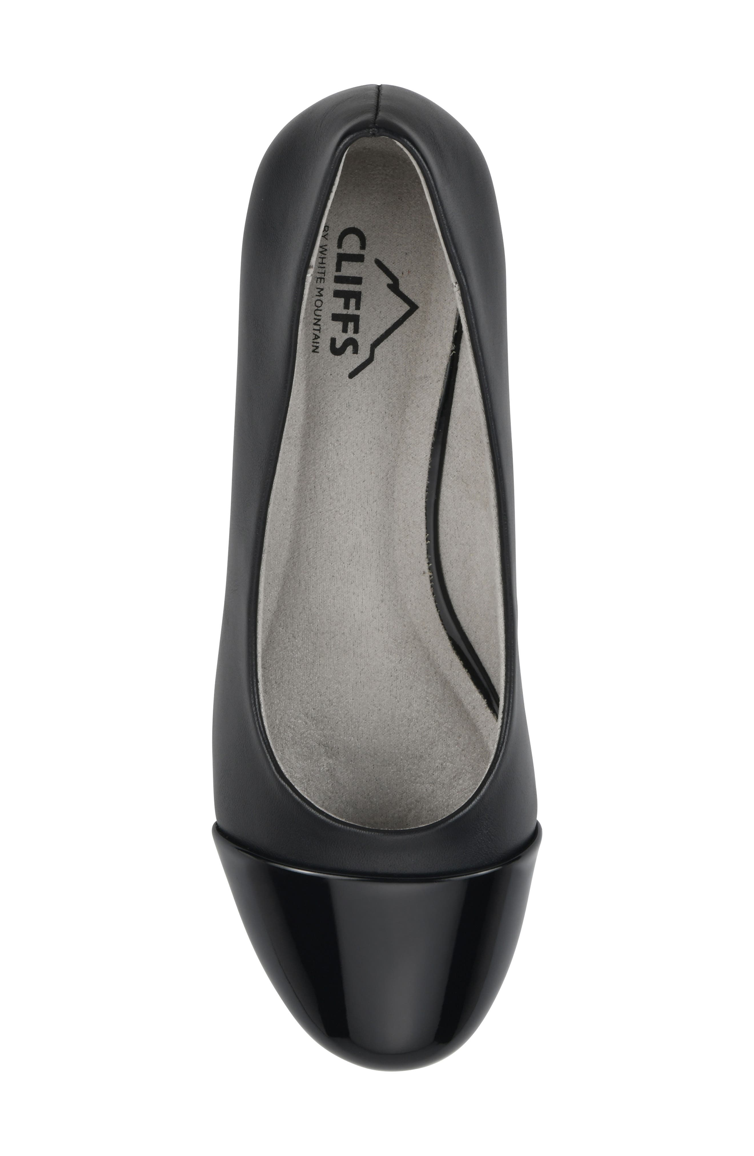 CLIFFS BY WHITE MOUNTAIN Bolivia Cap Toe Wedge Pump, Alternate, color, 