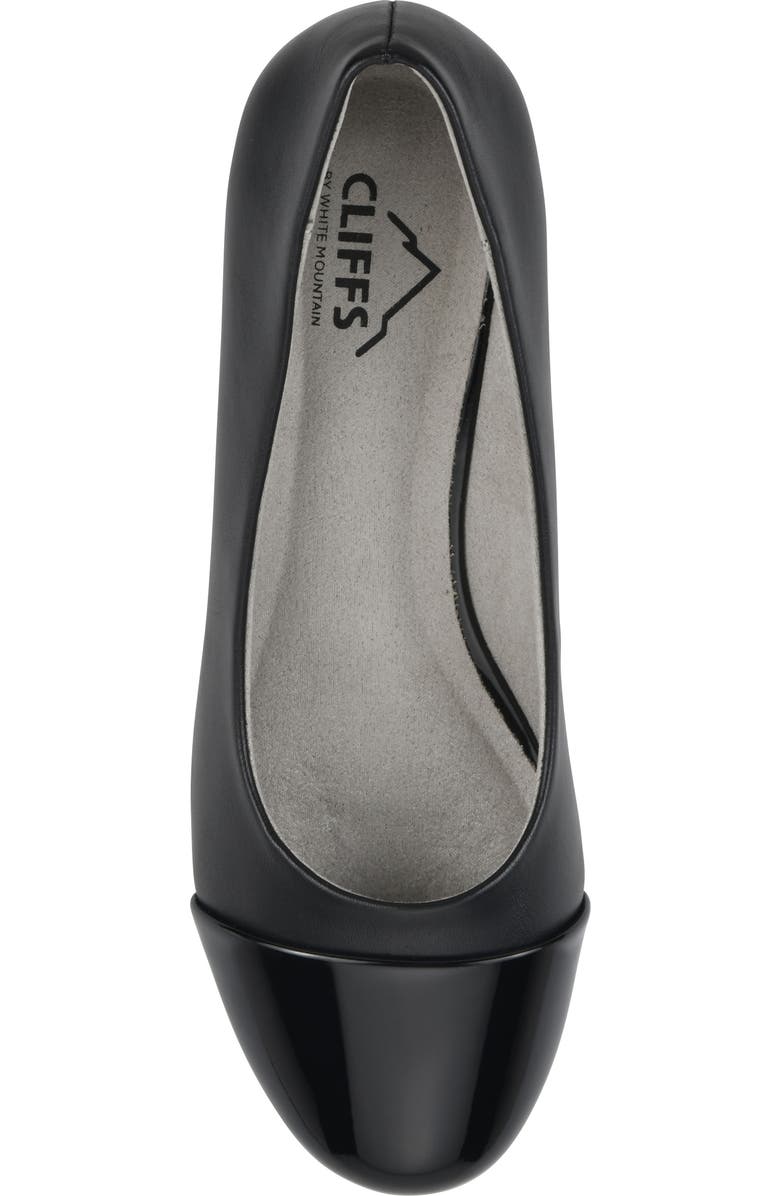 CLIFFS BY WHITE MOUNTAIN Bolivia Cap Toe Wedge Pump, Alternate, color,