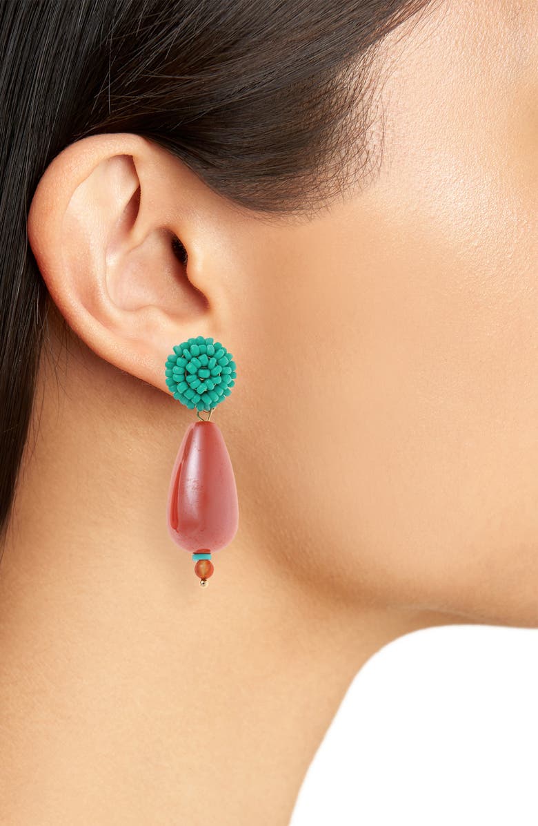 BP. Beaded Tier Drop Earrings, Alternate, color, 