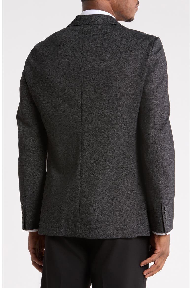Two-Button Sport Coat, Alternate, color, DARK GREY SOLID KNIT