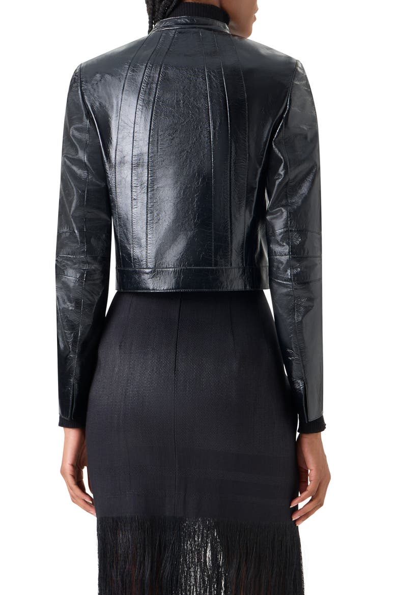Patent Leather Jacket, Alternate, color, BLACK