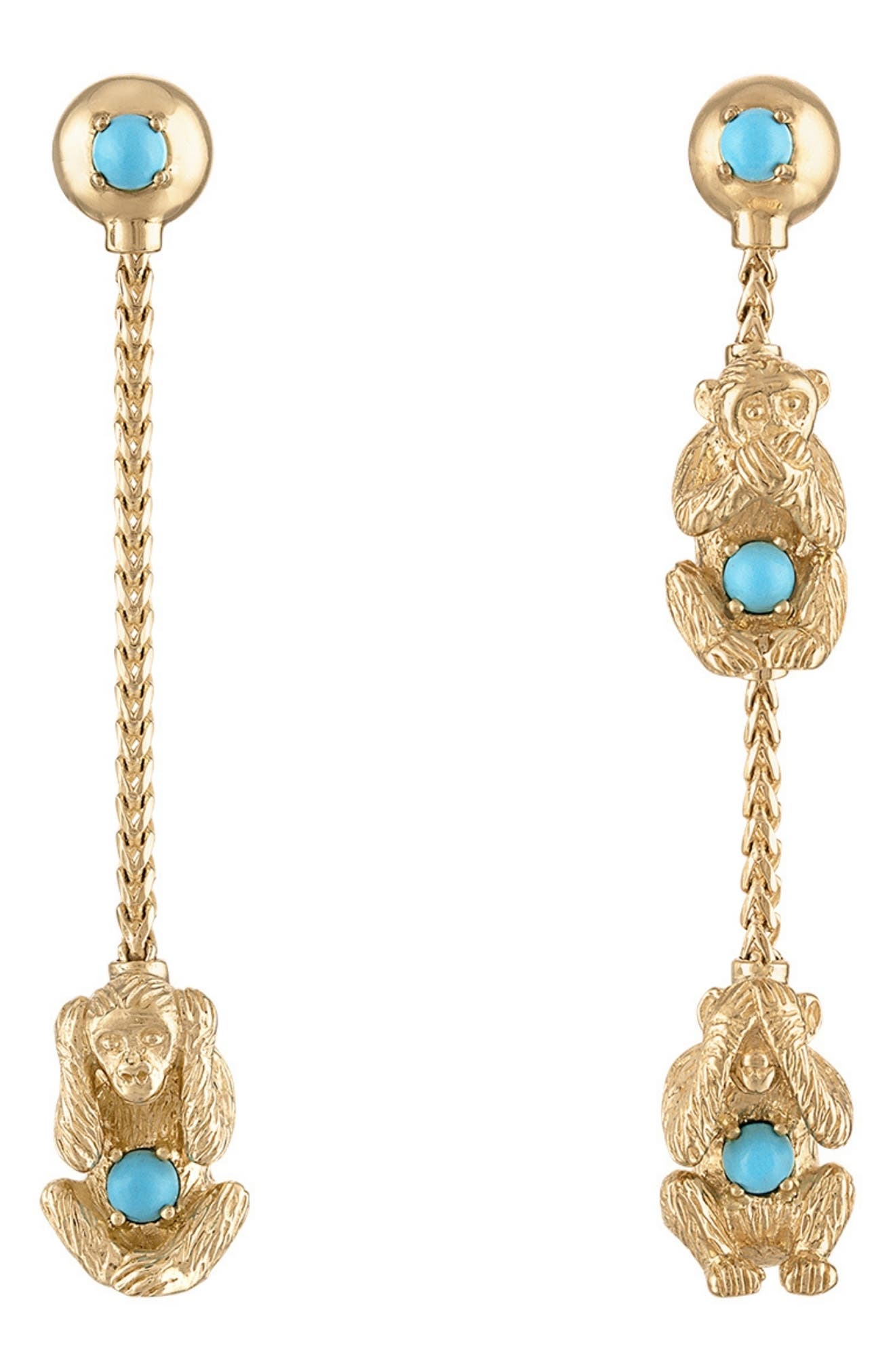 selected YELLOW GOLD, TURQUOISE