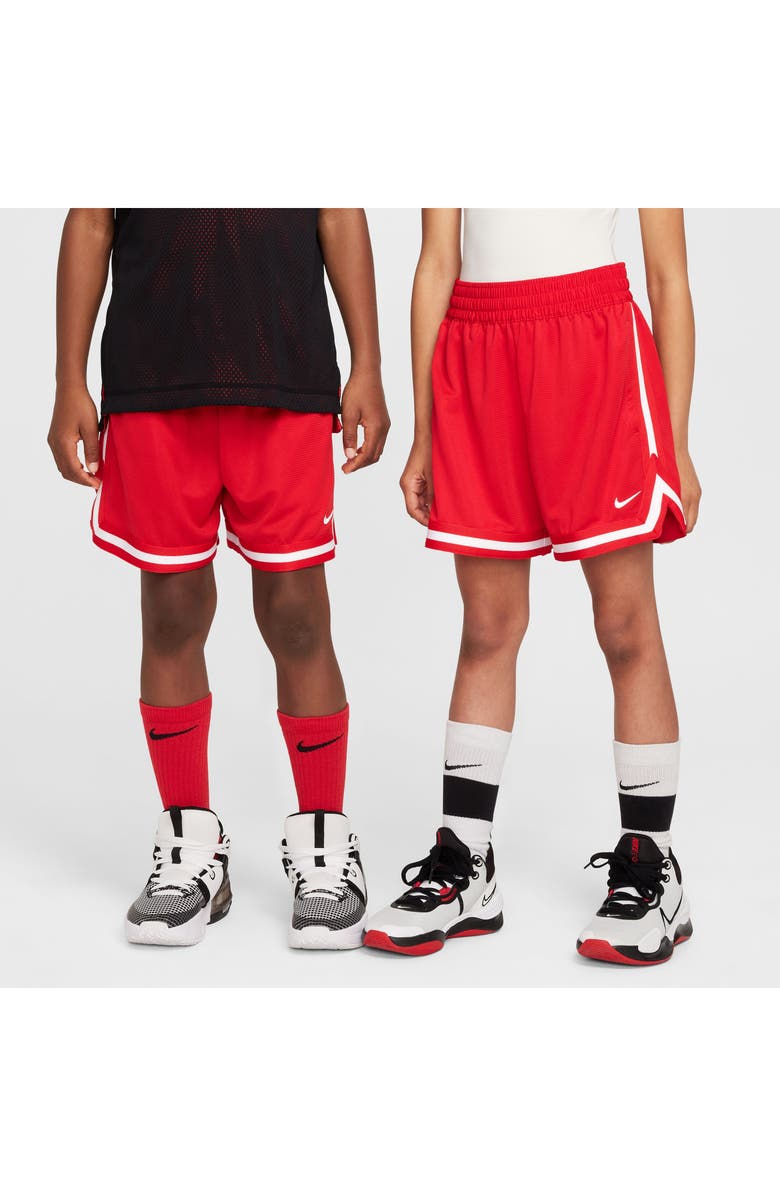 Nike Kids' Dri-FIT DNA Athletic Shorts, Alternate, color, University Red/ White