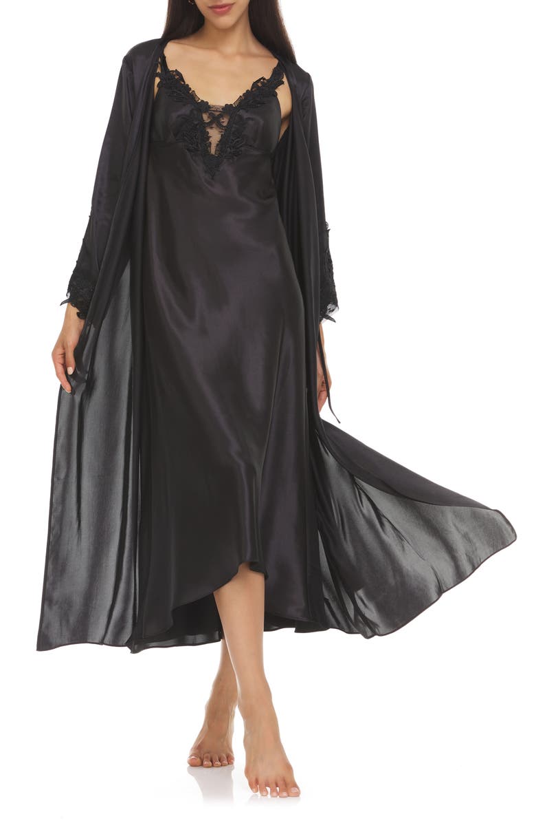 Flora By Flora Nikrooz FLORA NIKROOZ Stella Gown, Alternate, color, Black