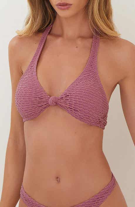 ViX Paula Hermanny Solid Alanna Knot Triangle Bikini Top