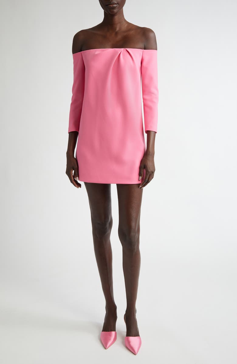 Carolina Herrera Off the Shoulder Minidress, Main, color, 
