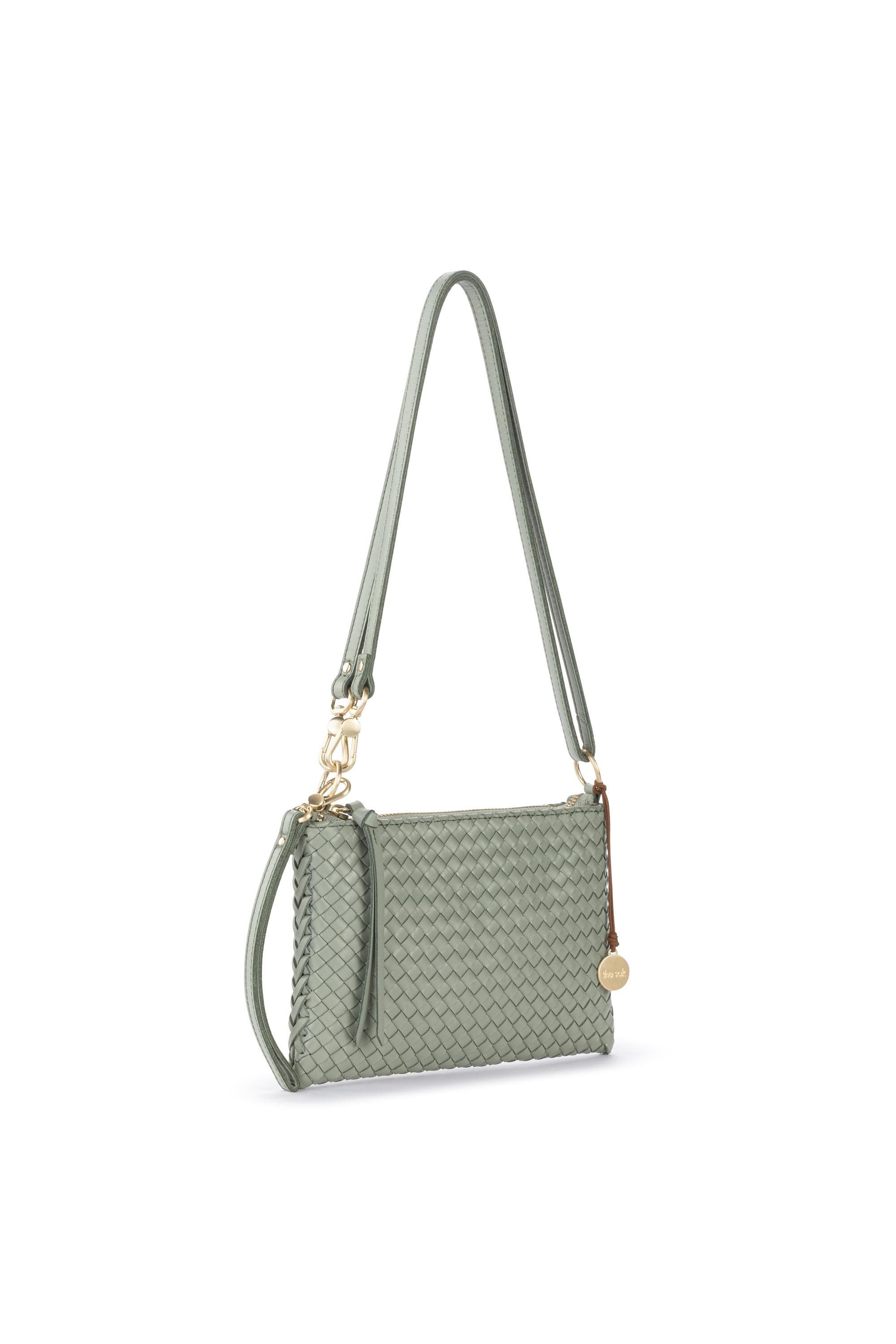 Vita Hand Woven Leather Crossbody Wristlet, Alternate, color, Meadow Woven