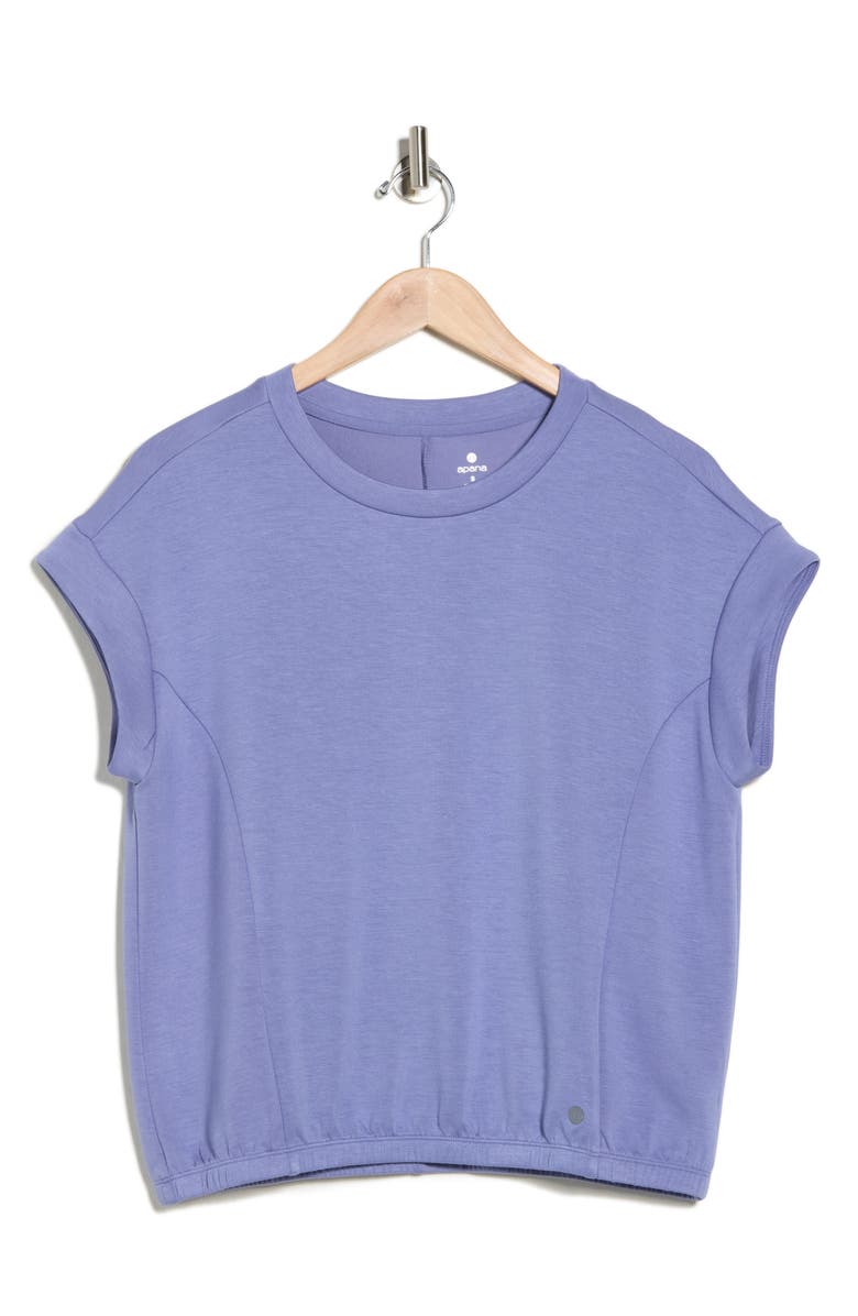 APANA Dolman Sleeve Scuba Knit Top, Alternate, color, Blue Ice