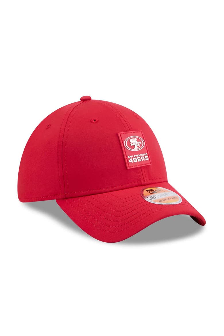 Men's New Era Scarlet San Francisco 49ers 2025 Sideline 39THIRTY Flex Hat, Alternate, color, Scarlet