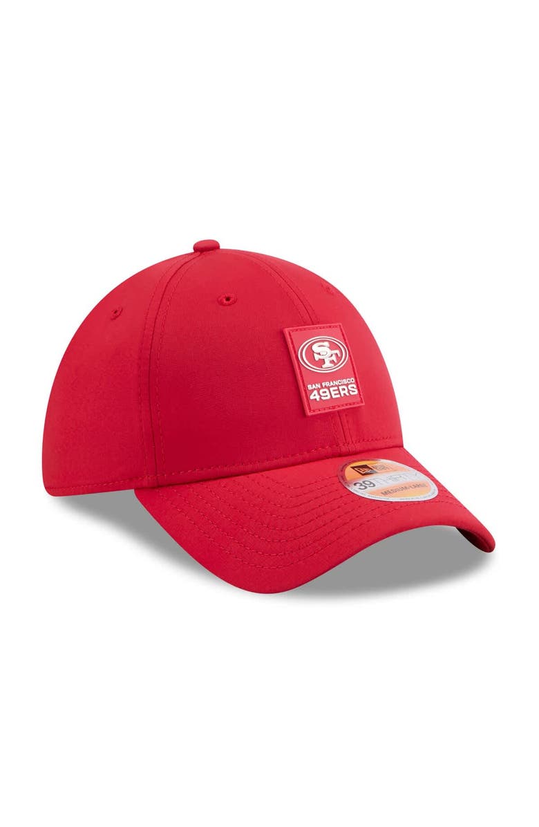New Era Men's New Era Scarlet San Francisco 49ers 2025 Sideline 39THIRTY Flex Hat, Alternate, color, Scarlet