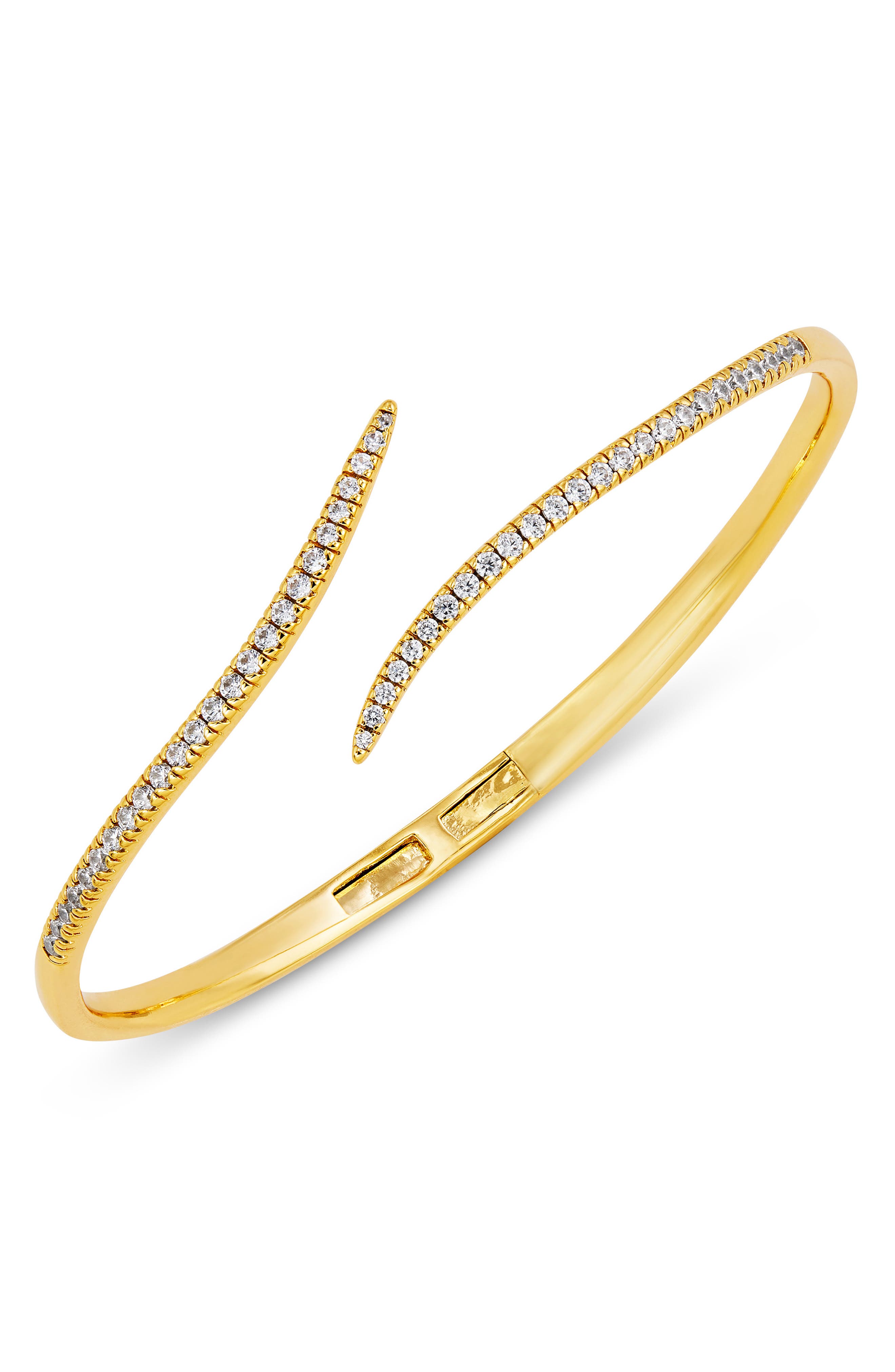 Pavé Bypass Hinged Cuff