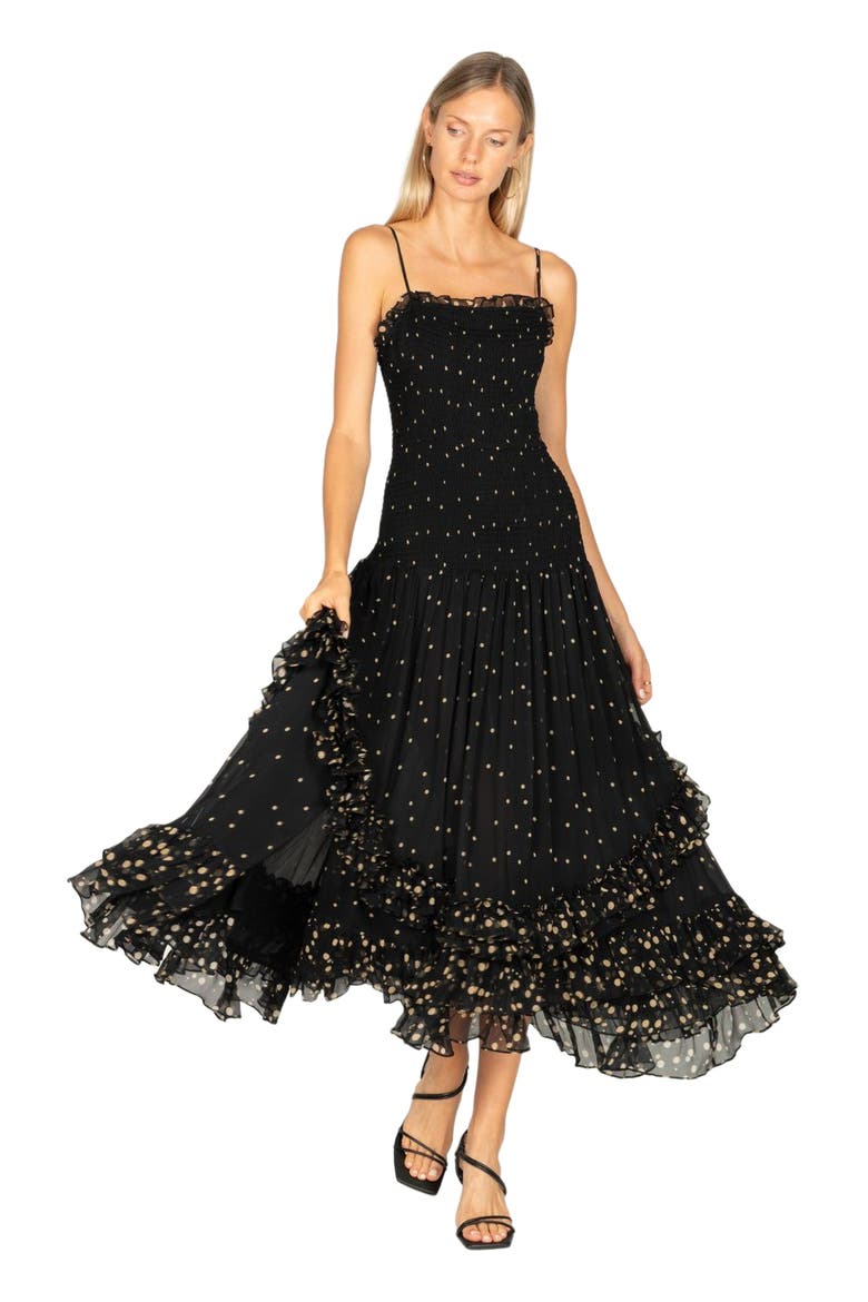Bianca Maxi Dress, Alternate, color, Mixed Polka Dot