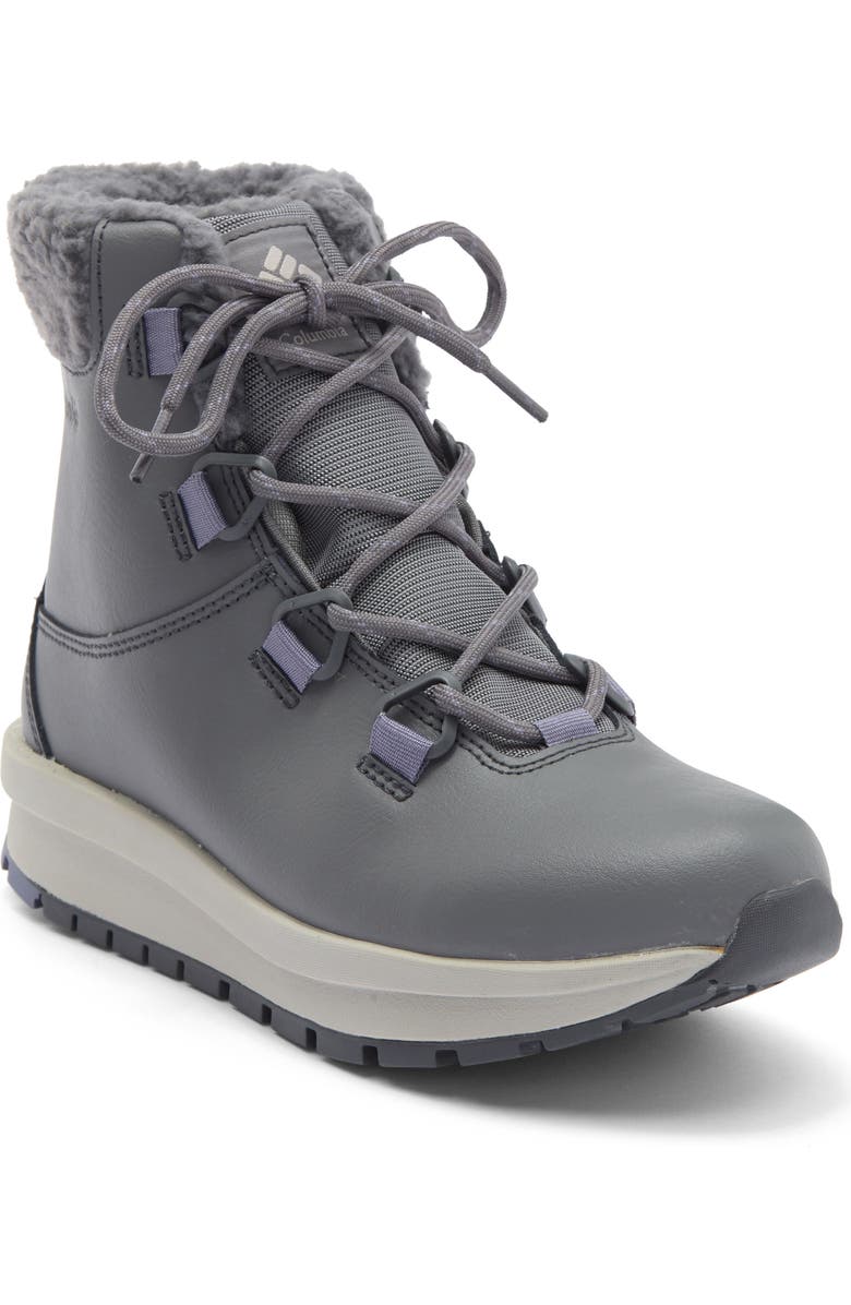 Columbia Moritza Waterproof Insulated Fleece Lined Hiking Boot, Main, color, Grey Steel