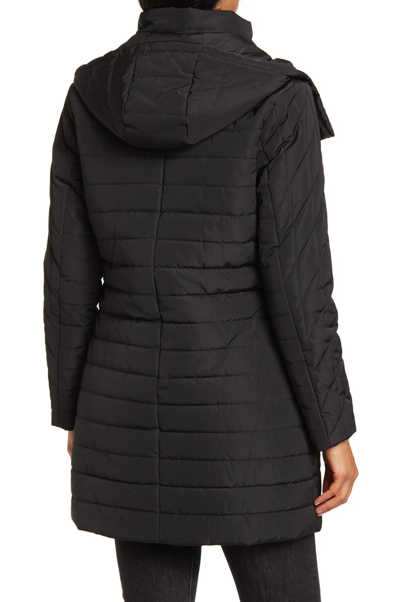 French Connection Quilted Barn Hooded Puffer Jacket, Alternate, color, 