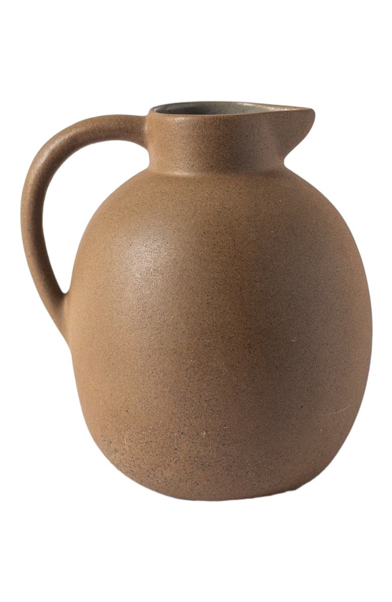 Al Centro Ceramica Ball Pitcher, Main, color, Terracotta