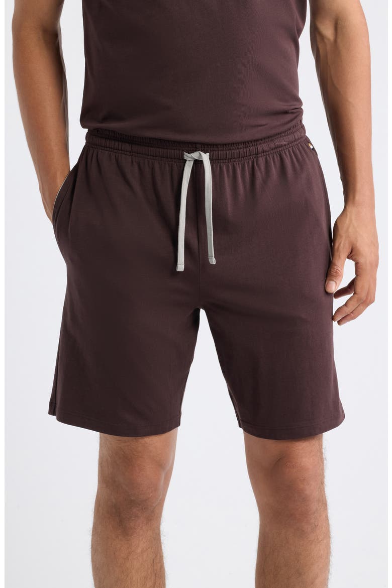 Mix & Match Lounge Shorts, Main, color, DARK BROWN