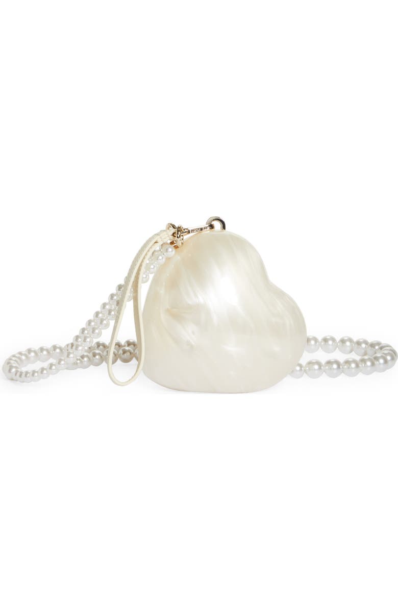 Simone Rocha Micro Heart Perspex Acrylic Minaudière, Main, color,