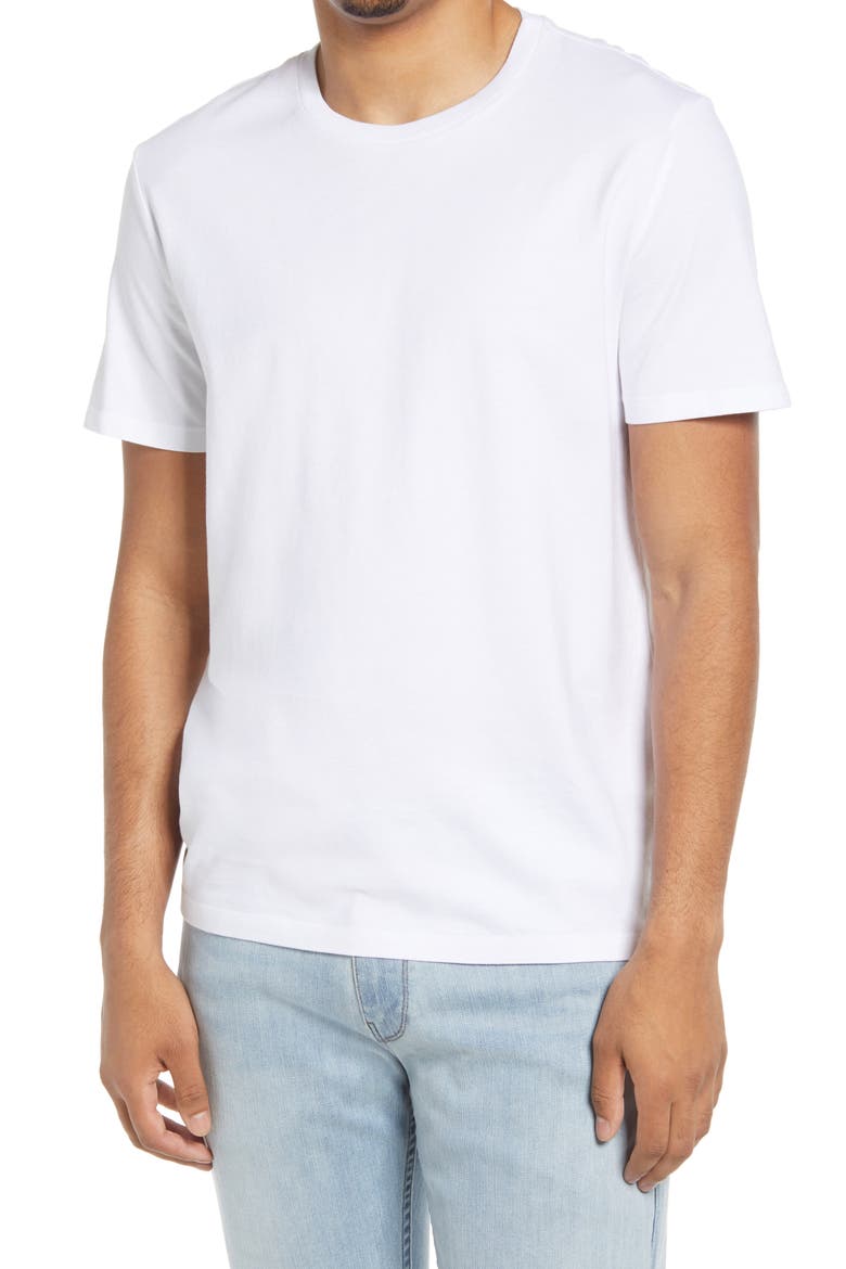 Bryce Crewneck T-Shirt, Main, color, TRUE WHITE