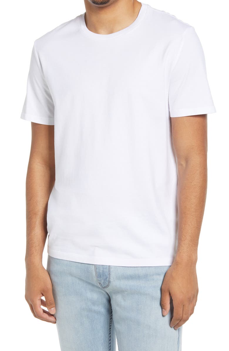 AG Bryce Crewneck T-Shirt, Main, color, True White
