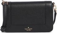 Kate Spade New York lena pebbled leather mini flap crossbody bag