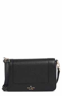 Kate Spade New York lena pebbled leather mini flap crossbody bag