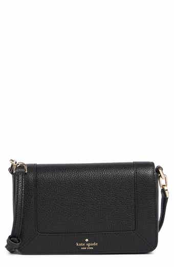 Kate Spade New York lena pebbled leather mini flap crossbody bag