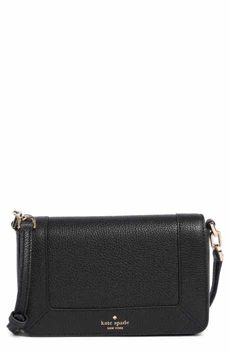 Kate Spade New York lena pebbled leather mini flap crossbody bag