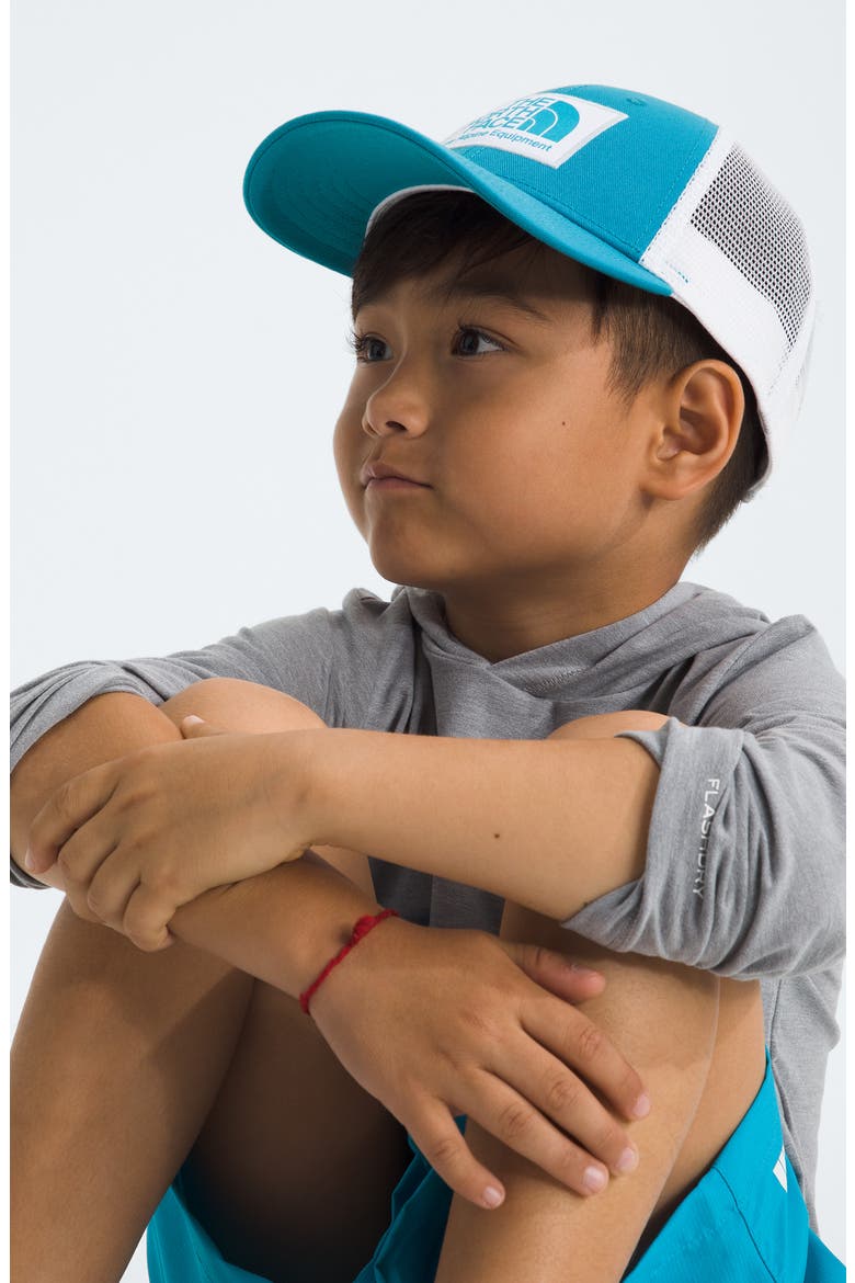 Kids' Mudder Trucker Hat, Alternate, color, MERIDIAN BLUE