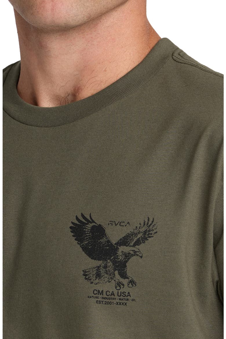 Soaring Cotton Graphic T-Shirt, Alternate, color, FATIGUE