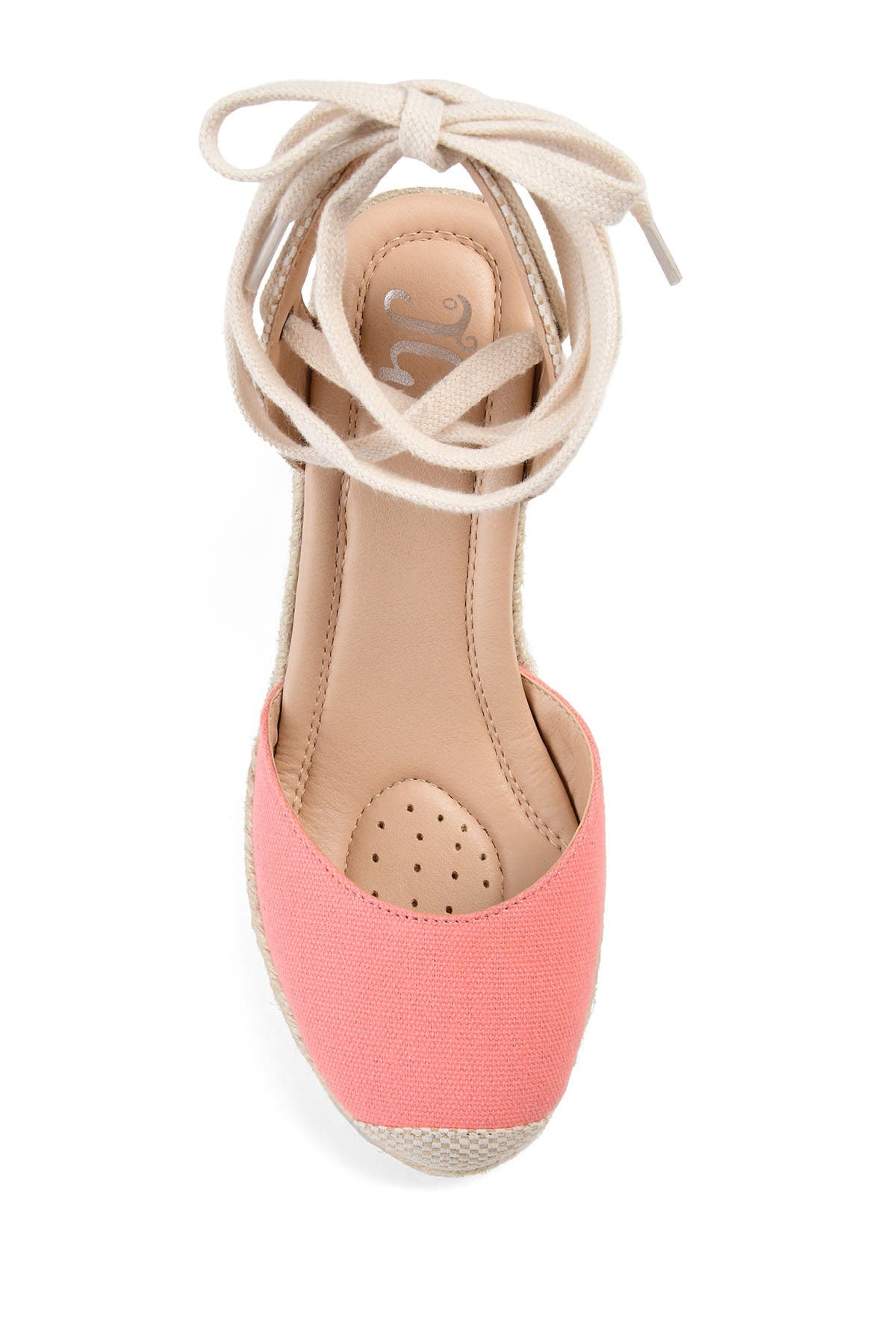 Journee Collection JOURNEE Monte Wedge Espadrille, Alternate, color, Coral