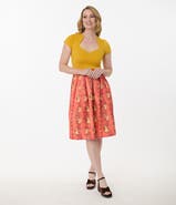Unique Vintage Jayne Swing Skirt