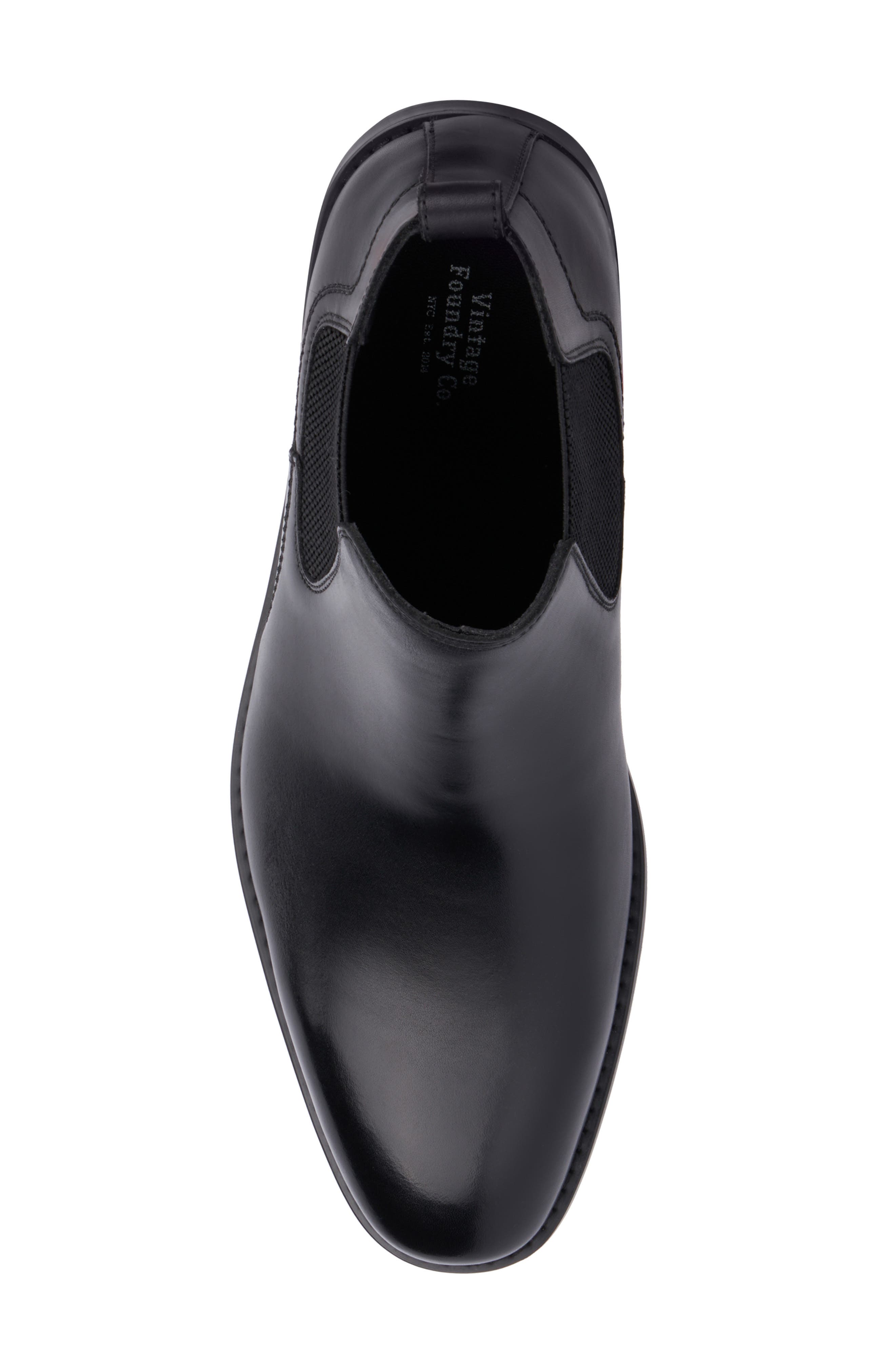VINTAGE FOUNDRY Darwin Plain Toe Chelsea Boot, Alternate, color, Black