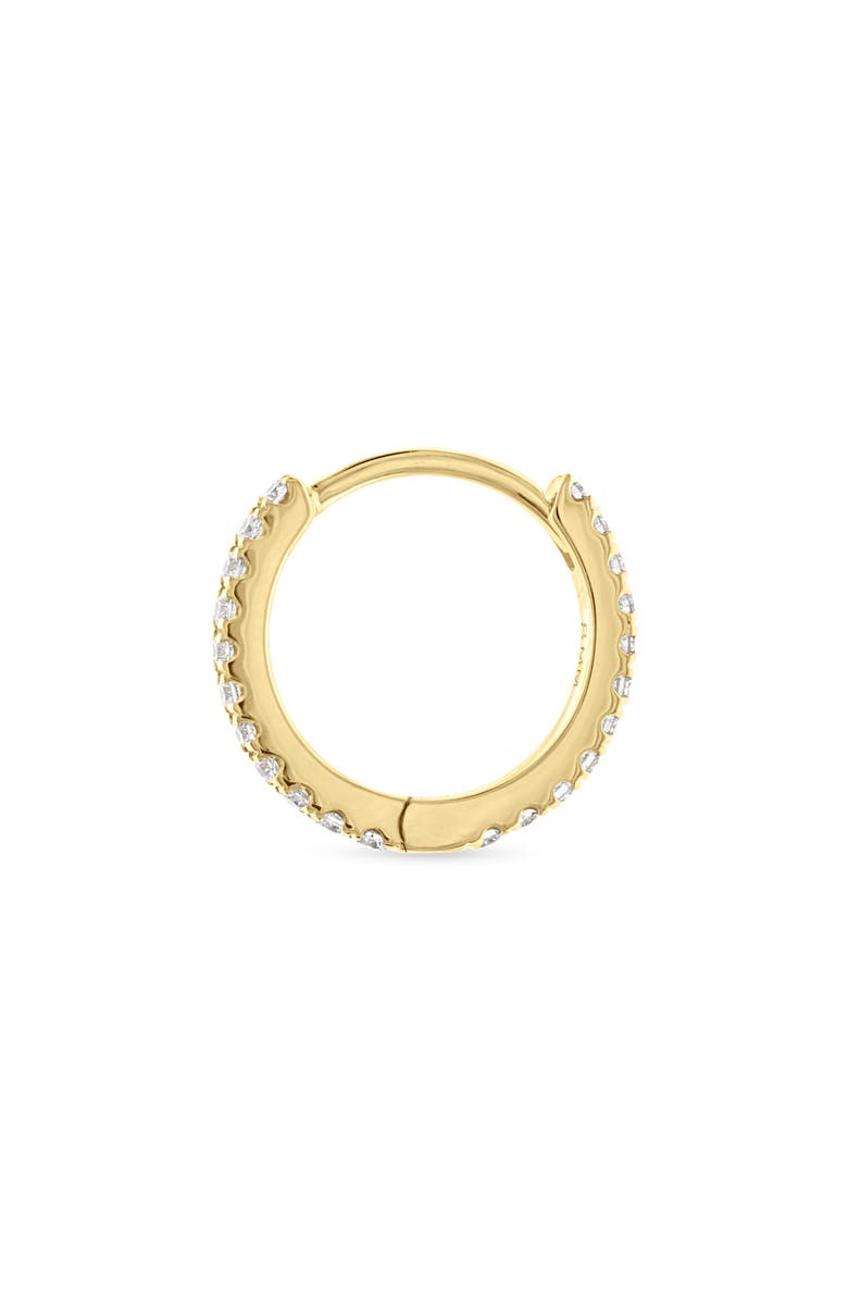 MARIA TASH Diamond Eternity Single Hoop Earring, Alternate, color, 18K Yellow Gold/ Diamond