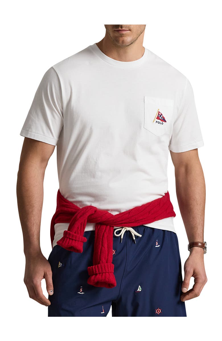 Polo Ralph Lauren Big & Tall Newport Bear Graphic T-Shirt, Main, color, White