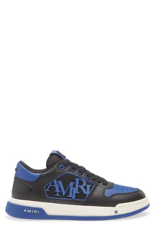Amiri Low Top Perforated Leather Sneakers In Black