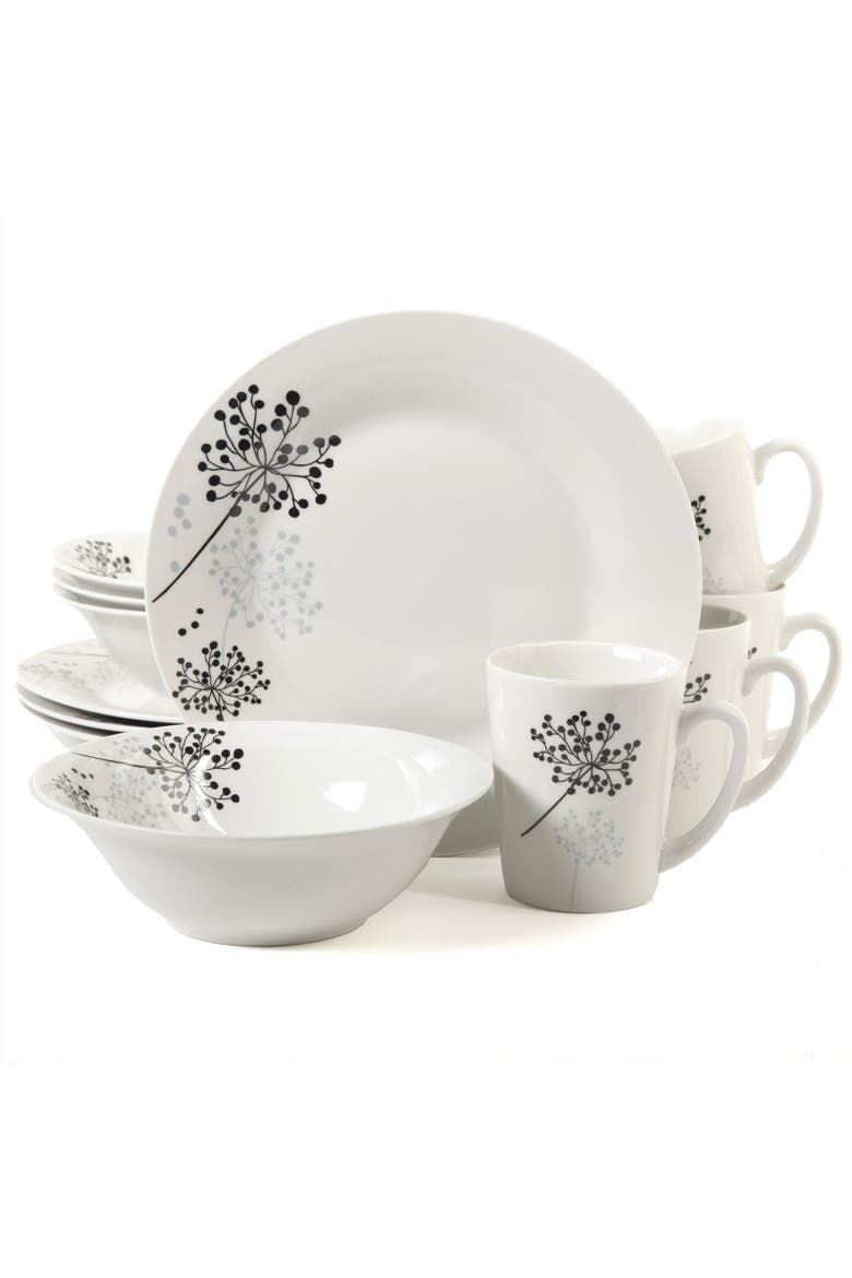 Netherwood 12-Piece Dinnerware Set, Main, color, White