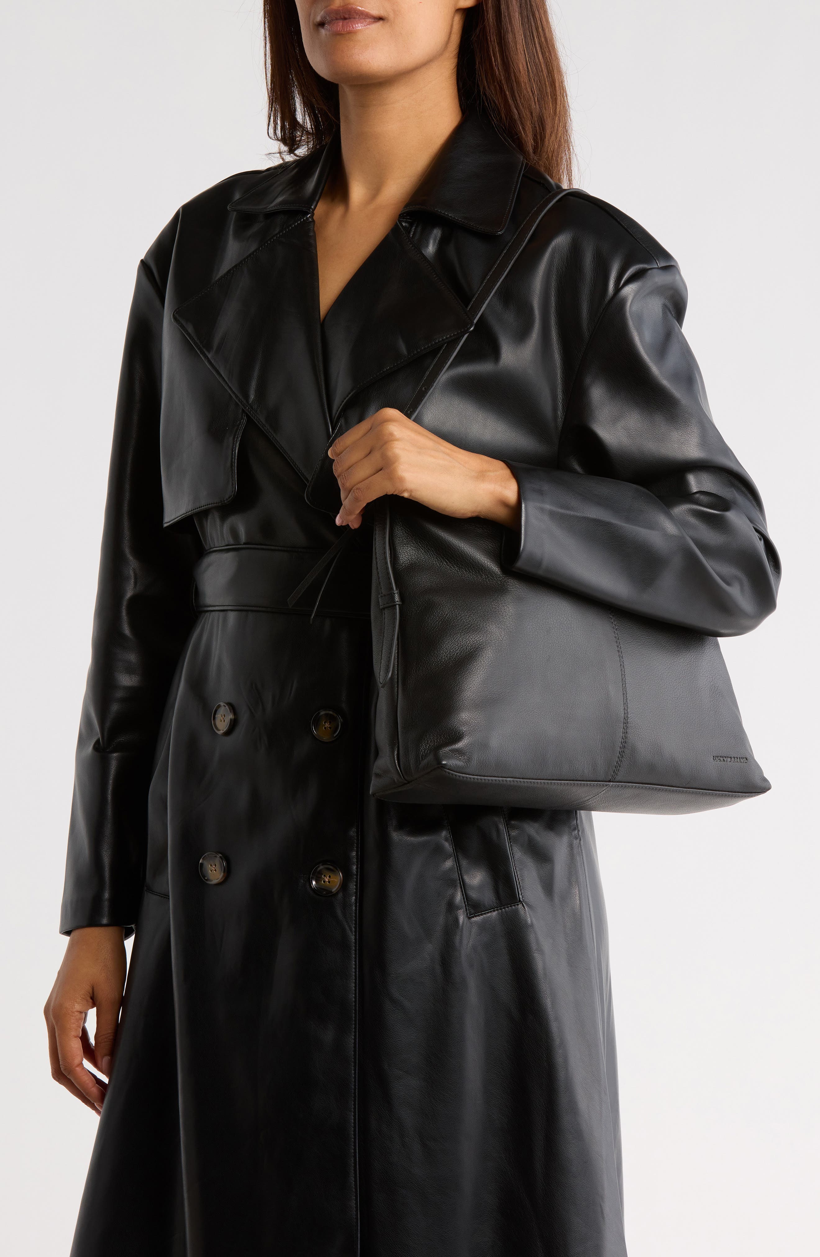 Lucky Brand Leif Hobo Bag, Alternate, color, Black