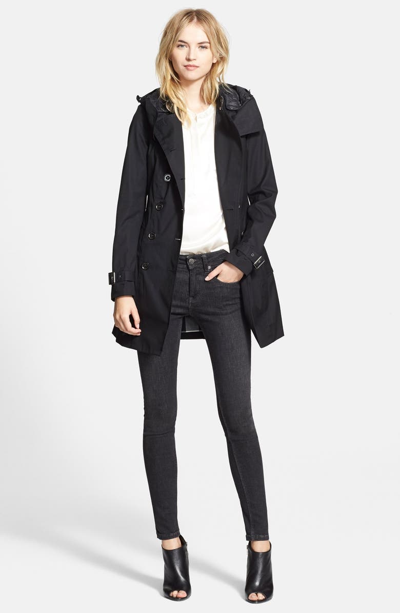 Burberry Brit 'Reymoore' Trench Coat with Detachable Hood & Liner, Alternate, color, 