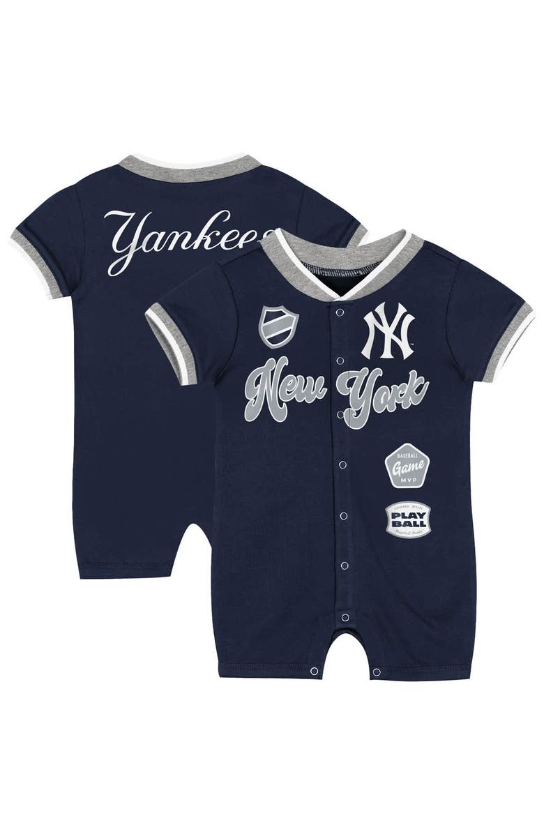 Outerstuff Newborn Outerstuff Navy New York Yankees Pinch Coverall, Main, color, Navy