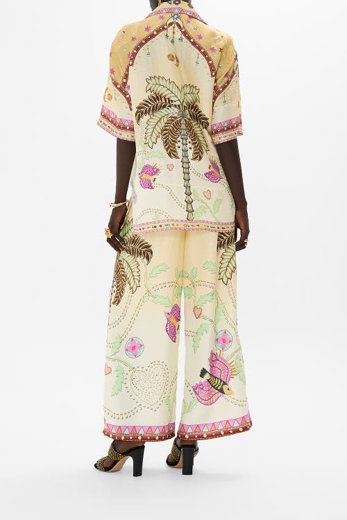 Camilla Oversized Shirt With Pocket Aswan Abstract In Aswan Abstract