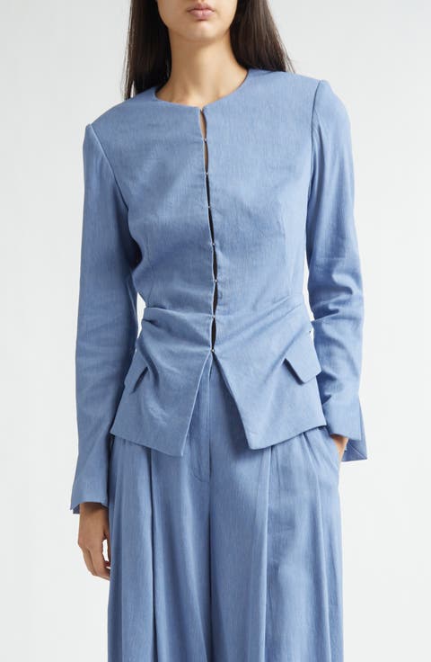 Slubbed Tucked Jacket